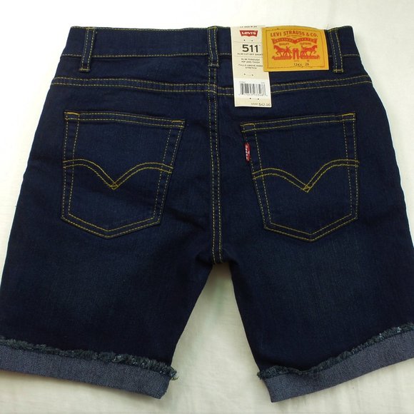 LEVIS 511 Big Boys Denim Shorts Classics 12 Reg 26 - Picture 4 of 6